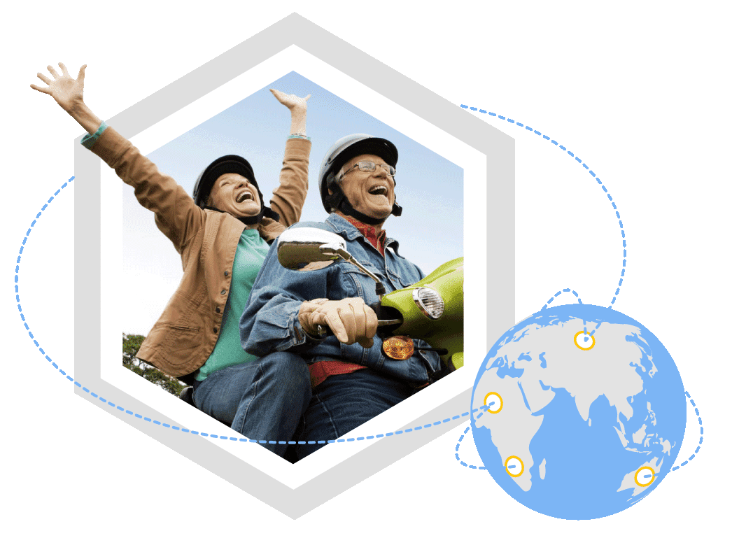 Couple on Motorcycle - Portfolio